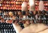 CAA1622 15.5 inches 8mm round banded agate beads wholesale