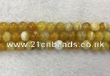 CAA1854 15.5 inches 12mm round banded agate gemstone beads