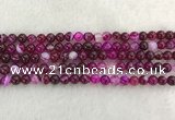 CAA1881 15.5 inches 6mm round banded agate gemstone beads