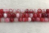 CAA1894 15.5 inches 12mm round banded agate gemstone beads