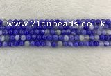 CAA1940 15.5 inches 4mm round banded agate gemstone beads