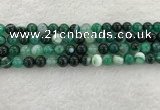 CAA2012 15.5 inches 8mm round banded agate gemstone beads