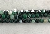 CAA2014 15.5 inches 12mm round banded agate gemstone beads