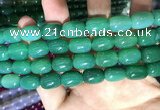 CAA2124 15.5 inches 10*14mm drum agate beads wholesale