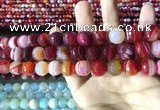 CAA2236 15.5 inches 12mm faceted round banded agate beads