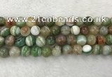 CAA2305 15.5 inches 14mm round banded agate gemstone beads