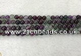 CAA2330 15.5 inches 6mm round banded agate gemstone beads