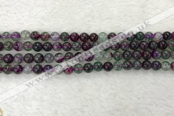 CAA2330 15.5 inches 6mm round banded agate gemstone beads