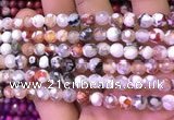 CAA2900 15 inches 6mm faceted round fire crackle agate beads wholesale