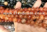CAA3368 15 inches 10mm faceted round agate beads wholesale