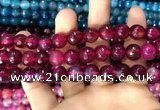 CAA3369 15 inches 10mm faceted round agate beads wholesale