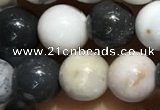 CAA3576 15.5 inches 6mm round parral dendrite agate beads