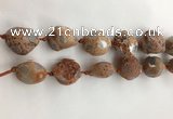 CAA3812 15.5 inches 20*25mm - 25*35mm nuggets rough agate beads