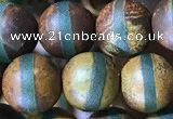 CAA3877 15 inches 8mm round tibetan agate beads wholesale