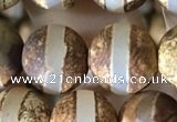 CAA3890 15 inches 10mm round tibetan agate beads wholesale