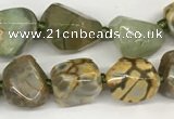 CAA4060 10*14mm - 12*16mm nuggets dragon vein agate beads
