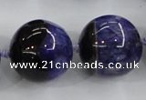 CAA408 15.5 inches 24mm round agate druzy geode gemstone beads