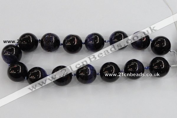 CAA411 15.5 inches 24mm round agate druzy geode gemstone beads