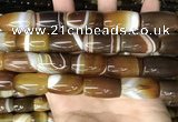 CAA4189 15.5 inches 15*25mm drum line agate gemstone beads