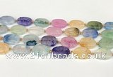 CAA4425 15.5 inches 15*20mm oval agate druzy geode beads
