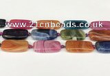 CAA4506 15.5 inches 13*30mm rectangle dragon veins agate beads