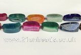 CAA4542 15.5 inches 23*35mm - 25*40mm freefrom agate druzy geode beads