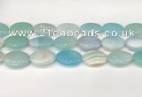 CAA4681 15.5 inches 18*25mm oval banded agate beads wholesale
