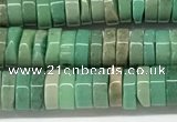 CAA4851 15.5 inches 2*5mm heishi grass agate beads wholesale