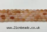 CAA5464 15.5 inches 8*12mm faceted rice agate beads