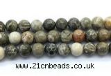 CAA6105 15.5 inches 14mm round chrysanthemum agate gemstone beads