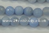CAA738 15.5 inches 12mm faceted round blue lace agate beads wholesale