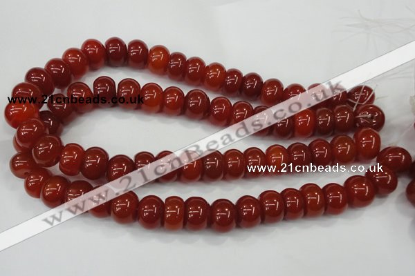 CAA770 15.5 inches 12*16mm rondelle agate beads wholesale