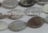 CAA772 15.5 inches 12*20mm marquise New Brazilian agate beads