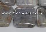 CAA780 15.5 inches 25*25mm square New Brazilian agate beads