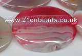 CAA918 15.5 inches 30*40mm oval agate gemstone beads