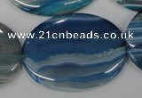 CAA934 15.5 inches 30*40mm oval agate gemstone beads