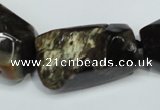 CAA979 20*30mm � 25*38mm nuggets natural fossil wood agate beads
