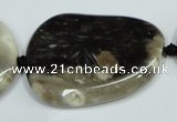 CAA980 25*35mm � 35*48mm nuggets natural fossil wood agate beads