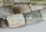 CAB111 15.5 inches 15*20mm rectangle natural brazil agate beads