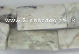 CAB116 15.5 inches 22*34mm flat column natural brazil agate beads