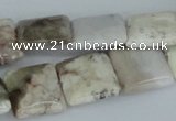 CAB119 15.5 inches 16*16mm square natural brazil agate gemstone beads