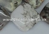 CAB123 15.5 inches 25*25mm diamond natural brazil agate beads