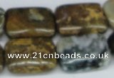CAB376 15.5 inches 18*25mm rectangle ocean agate gemstone beads