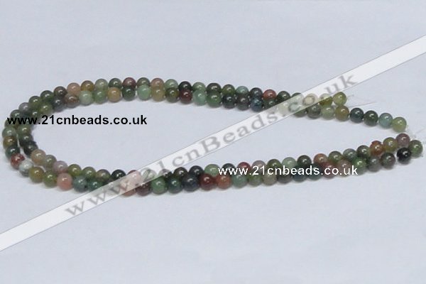 CAB432 15.5 inches 7mm round indian agate gemstone beads wholesale