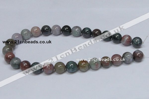 CAB435 15.5 inches 14mm round indian agate gemstone beads wholesale