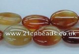 CAB495 15.5 inches 13*18mm oval red agate gemstone beads wholesale