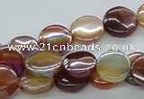 CAB525 15.5 inches 12mm coin AB-color red agate beads wholesale