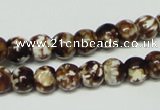 CAB609 15.5 inches 8mm round leopard skin agate beads wholesale