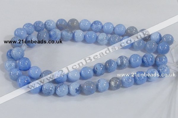 CAB648 15.5 inches 14mm round fire crackle agate beads wholesale