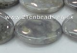 CAB928 15.5 inches 22*30mm oval natural purple agate beads wholesale